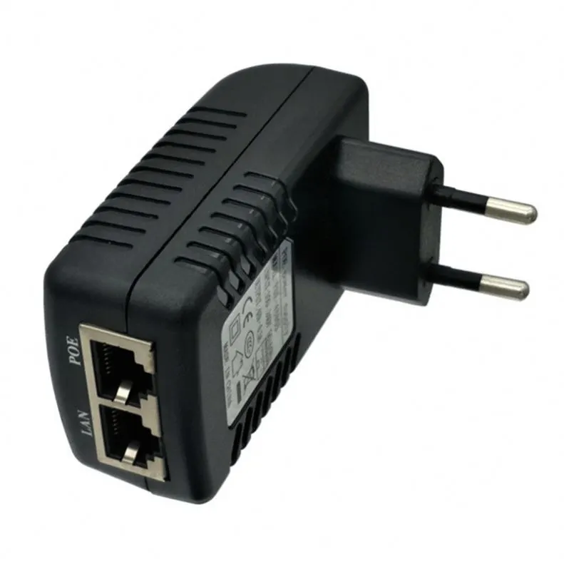 18W Wall Mount Plug POE Injector