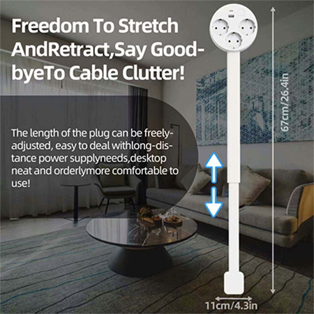 Starwell's Retractable Power Strip: Flexibility and Convenience for Your Home