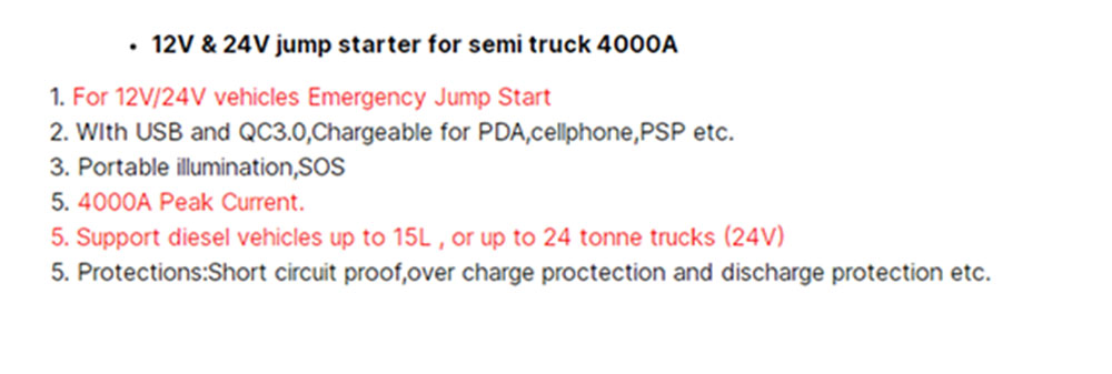 Car Jump Starter