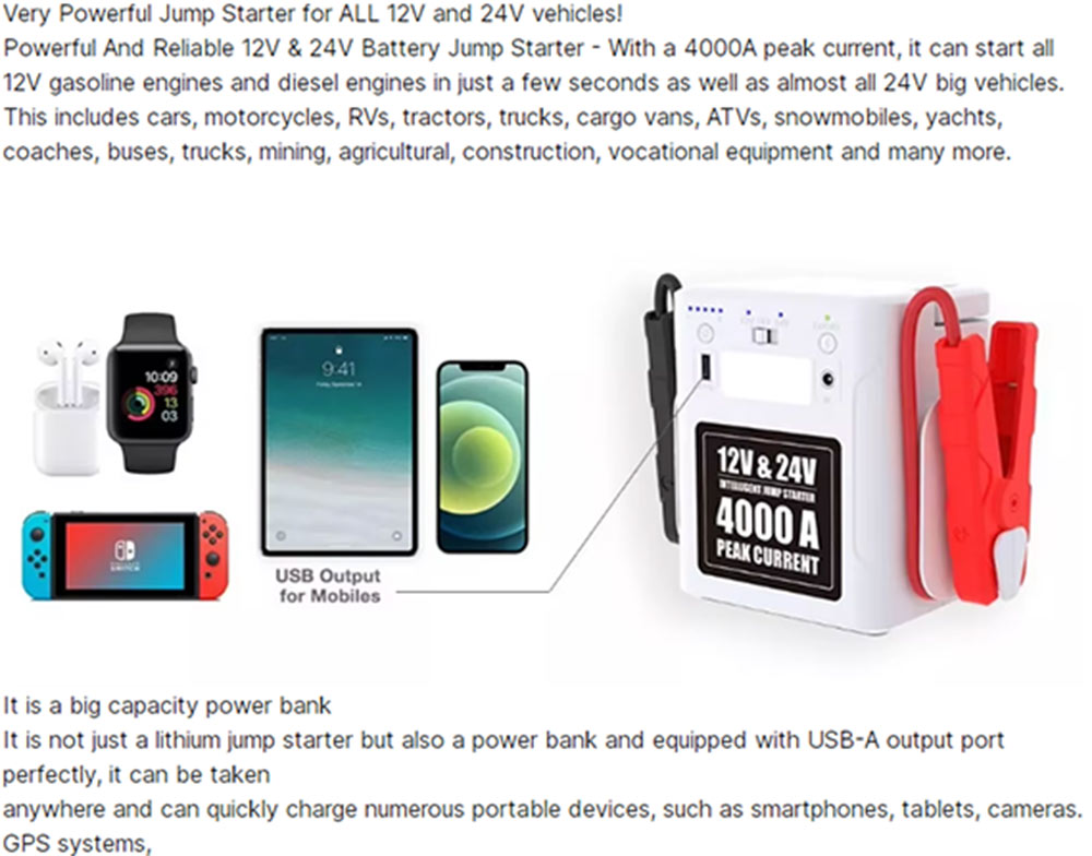 Car Jump Starter